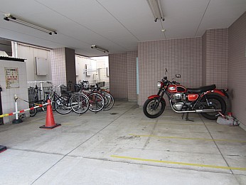 駐輪場です