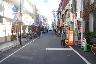 新丸子駅周辺の商店街です。