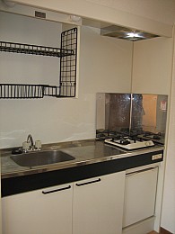 1口ガスコンロ付の使い易いキッチン！