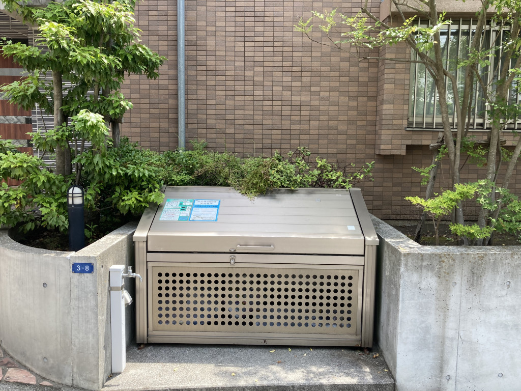 敷地内にゴミ置場設置済！