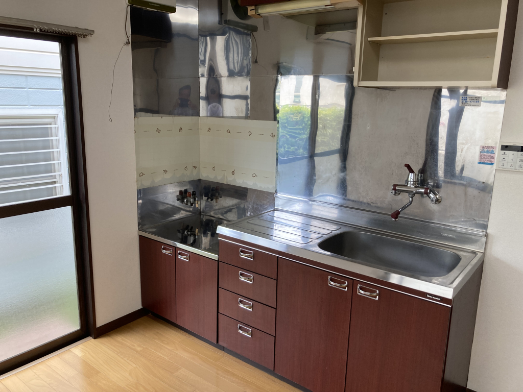 2口ガスコンロ設置可、キッチン台です！