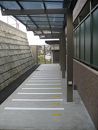 自転車置場です！