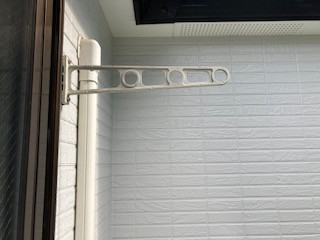 バルコニーに物干しアームが有ります！