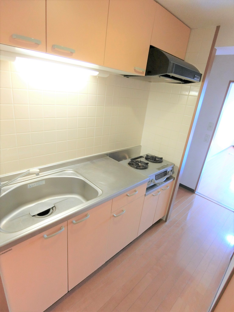 嬉しい2口ガスコンロ付き♡無償貸与物　 同タイプ別部屋の参考写真
