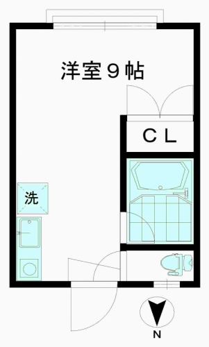 広々９帖のワンルーム！