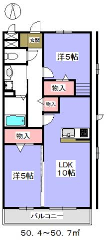 収納が豊富で使いやすい間取りです。