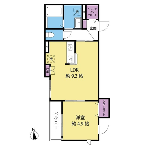室内はゆったり設計ですね。