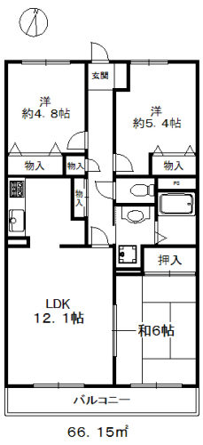 今回募集のお部屋は反転タイプになります