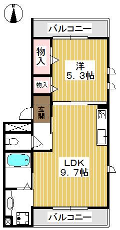 両面バルコニーがあるのは魅力です。