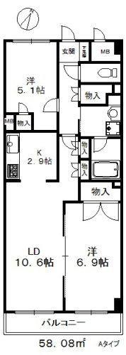 人気のオール洋室タイプです
