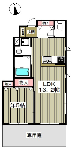 広いリビングとお庭が魅力。