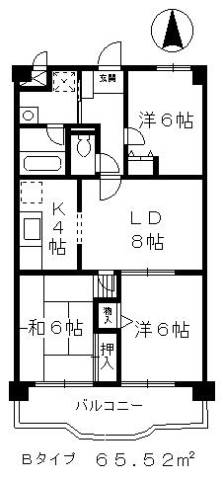 日当り良好。ゆったりした間取りですね