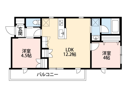 収納豊富な使いやすい間取りです