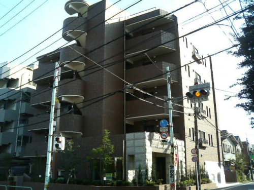 南西向きの外観タイル張りマンション