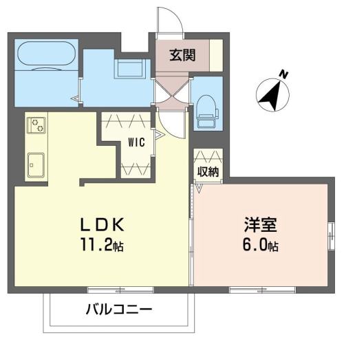 レイアウトのしやすい1LDKタイプ