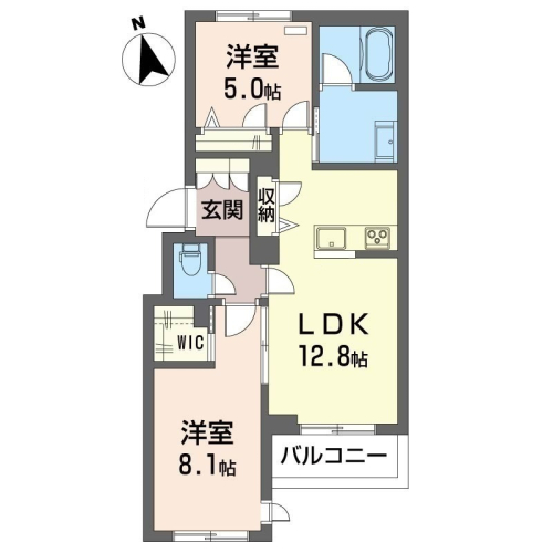 【積水施工】充実設備＆収納力のある2LDKマンションタイプ