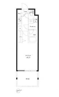 ハーモニーレジデンス新宿御苑THE EASTの間取り図