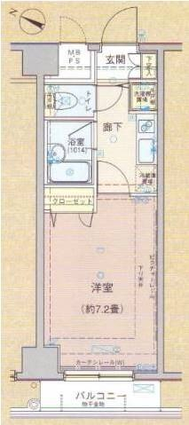 ヴェルト新宿の間取り図