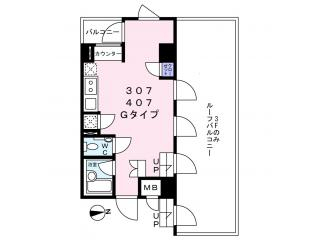 Navi新宿の間取り図