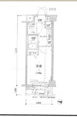 リヴシティ新宿壱番館の間取り図