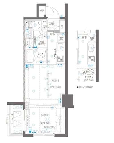 ZOOM高田馬場の間取り図