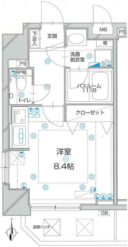 シャルムコート新宿ステーションパレスの間取り図