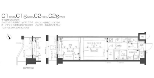 ZOOM高田馬場ウエストの間取り図