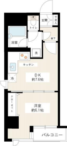カスタリア新宿御苑の間取り図