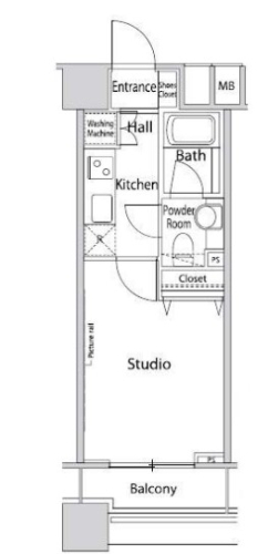 ファーストリアルタワー新宿の間取り図
