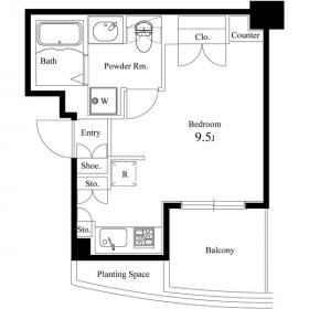 エルヴィータ代々木の間取り図