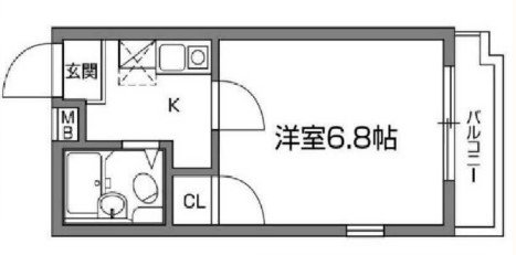 インペリアル高田馬場の間取り図