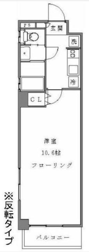 アンベリール新宿の間取り図