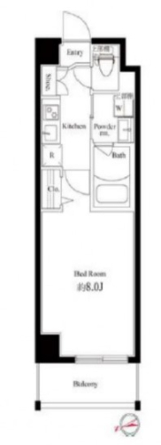 ハーモニーレジデンス新宿御苑THE EASTの間取り図