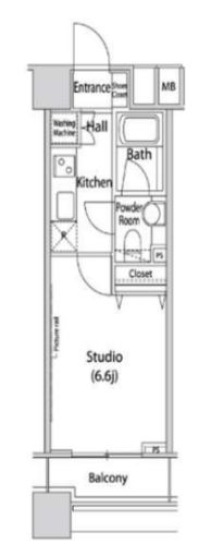 ファーストリアルタワー新宿の間取り図