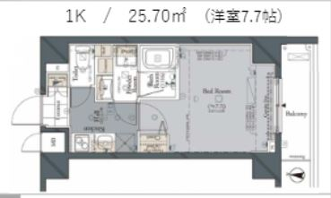 コンシェリア新宿NorthFrontieの間取り図