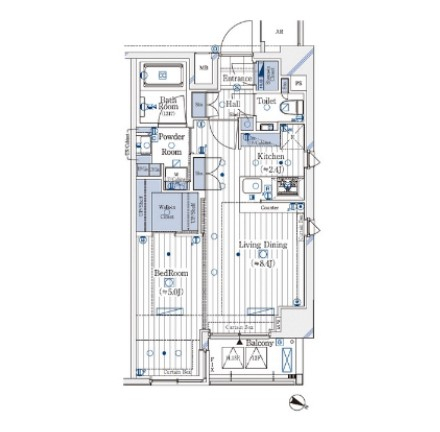 ガリシア新宿Northの間取り図