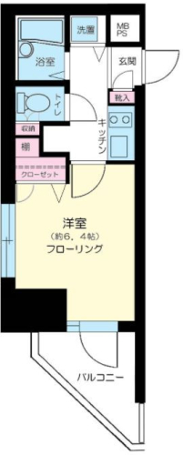 シンシア西早稲田の間取り図