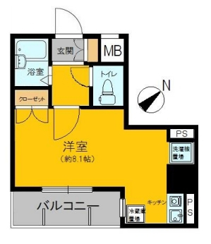 ソアブール高田馬場の間取り図