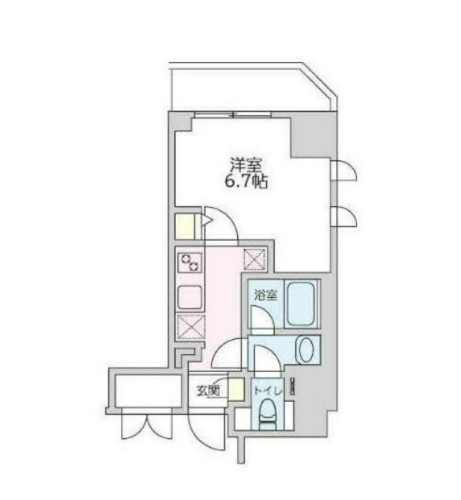 べルデュール代々木の間取り図