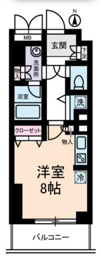 シャルムコート新宿ステーションパレスの間取り図