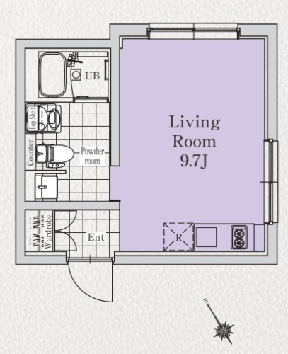 エクサム方南町の間取り図