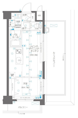 ZOOM高田馬場の間取り図