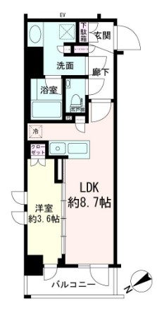 デュオステージ下落合の間取り図