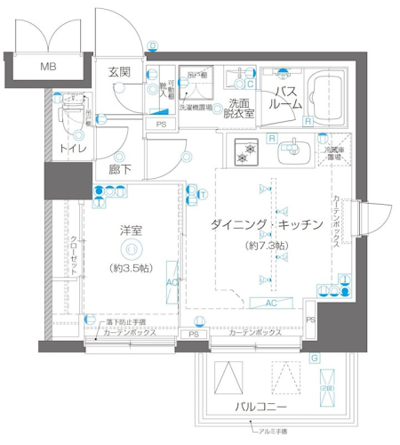ZOOM高田馬場の間取り図