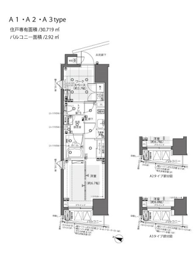ZOOM都庁前の間取り図