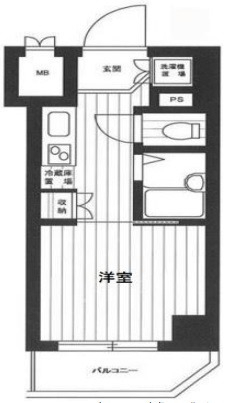 ルーブル神楽坂の間取り図