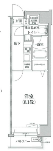 ルフレ新宿ノースの間取り図