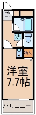 １R　7.7帖