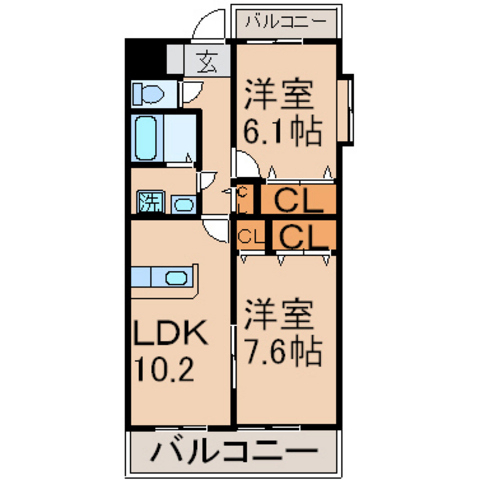 間取り図！出窓付！