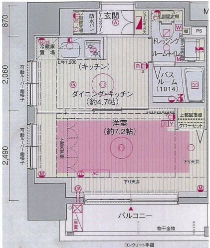 エステムプラザ飯田橋タワーレジデンスの間取り図